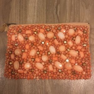 EOC Anthropologie Beaded Clutch